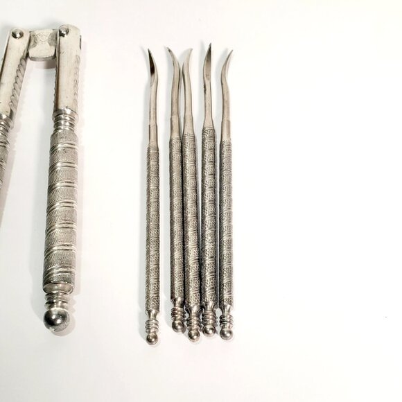 Antique Metal Nut & Seafood Cracker Set – 1909 Patent + Jennings Bros+5 picks - Picture 4 of 13